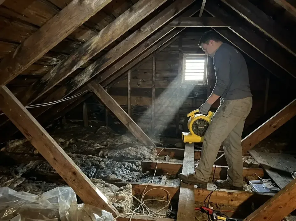 attic-water-damage-drying-proc-007 — frequently asked questions, Emergency Water Extraction & 24/7 Flood Response in Champli…